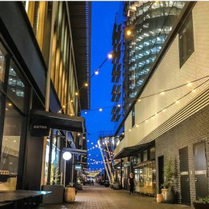 Catenary Lighting for Shopping Malls and Hospitality Hot Spots / Tensile Design & Construct