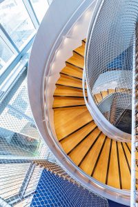Fall Protection for Spiral Staircases and Curved Structures / Tensile Design & Construct