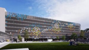Inspirational New Carpark Facade for Liverpool Hospital / Tensile Design & Construct
