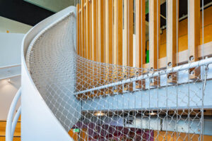 Securing Commercial Staircases with Stainless Steel Mesh / Tensile Design & Construct
